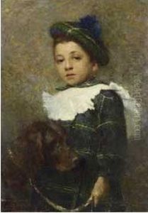 Bambino Con Cane by Giuseppe Barbaglia