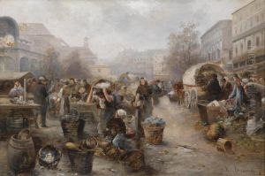 Market Day Inbratislava by Emil Barbarini