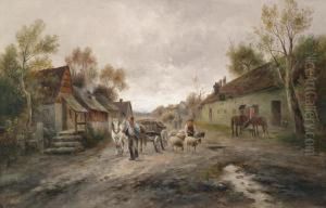 Farmers Returning Home by Emil Barbarini
