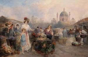 Blumenmarkt Vor Der Karlskirche Blumenmarkt Vor Der Karlskirche