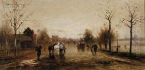 Village Street At Flanders