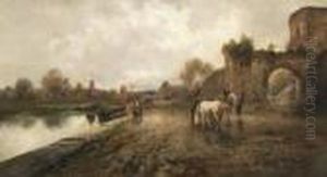 Hollandische
Dorflandschaft by Emil Barbarini