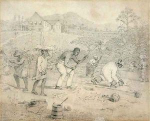 Planting the Sugar Cane, Trinidad by Richard Bridgens
