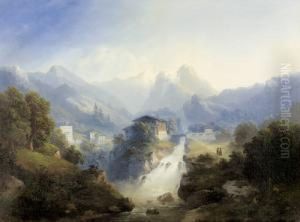 Der Wasserfall Von Bad Gastein.