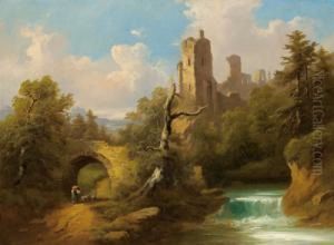 Circle Fortress Ruins With Figurative Decor