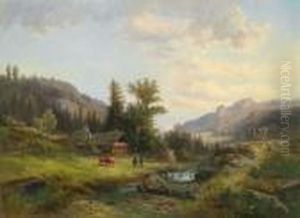 Begegnung Auf Der Alm