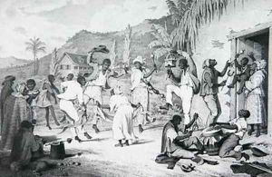 Negro Dance, from 'West India Scenery with Illustrations of Negro Character', 1836 by Richard Bridgens