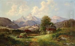 Heuernte Bei Berchtesgaden