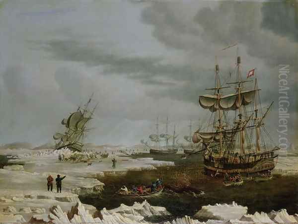 Hull Whalers in the Arctic 1822 - view 1