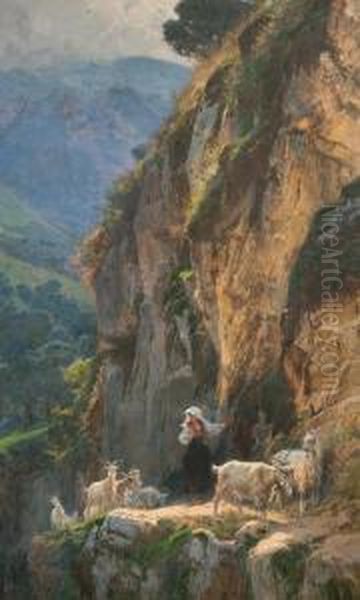 Pastora Con Cabras - view 1