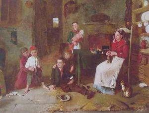 A mother's touch by Edward Charles Barnes