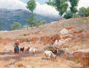 Goatherder In A Landscape Goatherder In A Landscape