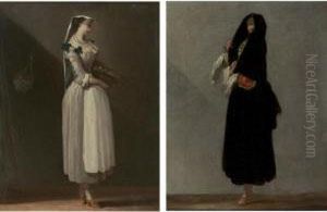 "la Venetienne"; "la Frascatane" by Jean Barbault