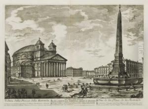 A) Veduta Della Piazza Della Rotonda A) Veduta Della Piazza Della Rotonda