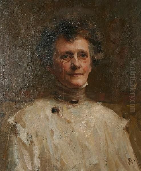 'portrait Of The Artist's Mother, Herself A Painter, Mrs Amelia Barber' - view 1