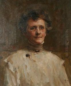 'portrait Of The Artist's Mother, Herself A Painter, Mrs Amelia Barber' by Reginald Barber
