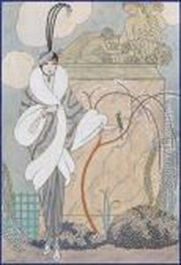 Pink And Grey by Georges Barbier