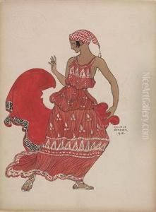Danseuse Des Ballets Russes by Georges Barbier