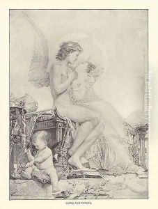 Cupid and Psyche by Paul Jacques Aime Baudry