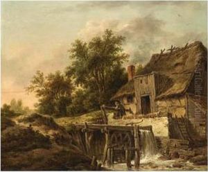 Landscape With A Watermill by Pieter Bartholomeusz. Barbiers IV
