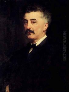 Portrait of P. A. Chikhachev by Paul Jacques Aime Baudry