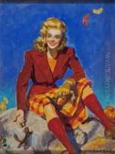 Seated Woman With Chipmunk.