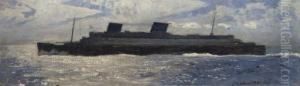 The North German Lloyd Ship S.s. Europa At Sea