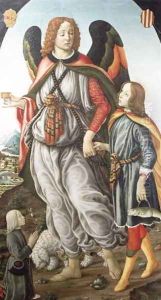 Tobias and the Archangel Raphael by Francesco Botticini