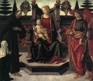 Virgin and Child Enthroned c. 1495 by Francesco Botticini