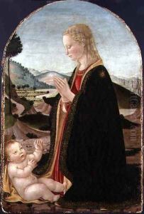 Virgin Adoring the Child by Francesco Botticini