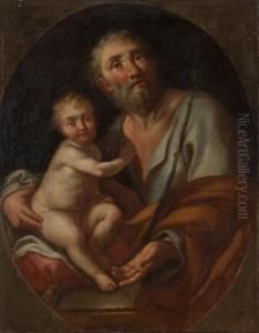 San Giuseppe Con Bambino by Pietro Bardellino