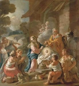 The Adoration Of The Shepherds by Pietro Bardellino