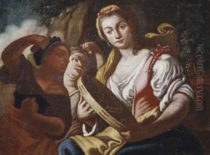 Suonatrice Di Tamburello