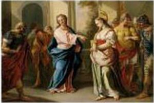Christ And The Adulteress by Pietro Bardellino