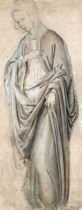A drapery study for a Virgin Annunciate