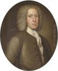 Portrait Of A Gentleman, Half-length, In A Grey Coat