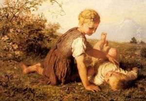 An Autumn Idyll by Karl Wilhelm Friedrich Bauerle