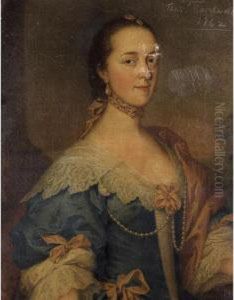 Portrait Of Dorothy Aspin, Mrs. Nathaniel Acton by Thomas Bardwell