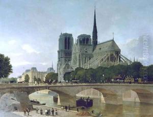 Notre Dame, Paris 1884 by Felix Benoist