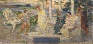 Studio Con Scena Dall'antichita' by Giulio Bargellini
