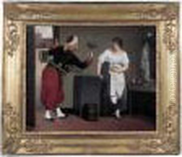 Un Zouave Offrant Des Fleurs - view 1