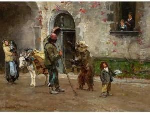Le Montreur D'ours by Leon Barillot