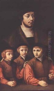 Portrait of a Man with Three Sons c. 1530 Portrait of a Man with Three Sons c. 1530