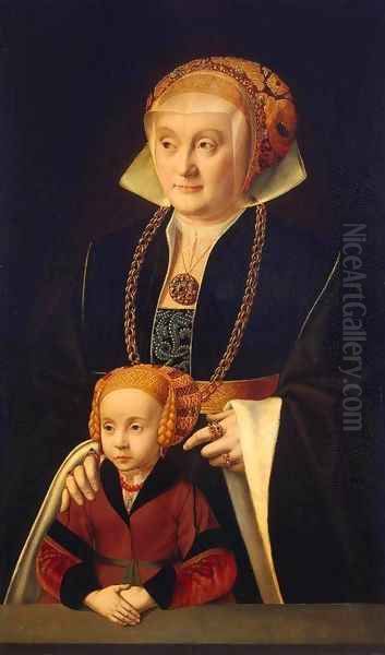 Portrait of a Woman with her Daughter - view 1