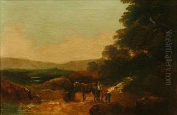 Figures At A Ford - view 1