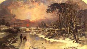 Winter Scene on the Thames 1846 by Charles Branwhite