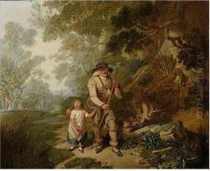 Return From Church by John Joseph Barker Of Bath