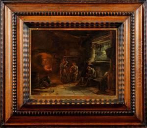 Interior Med Figurer by Thomas Jones Barker