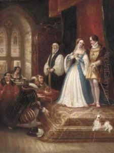 The Marriage Of Queen Mary by Thomas Jones Barker