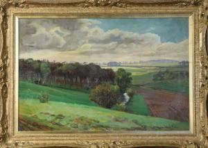 Tillskriven: Sommarlandskap, Signerad Vright Barker by Wright Barker